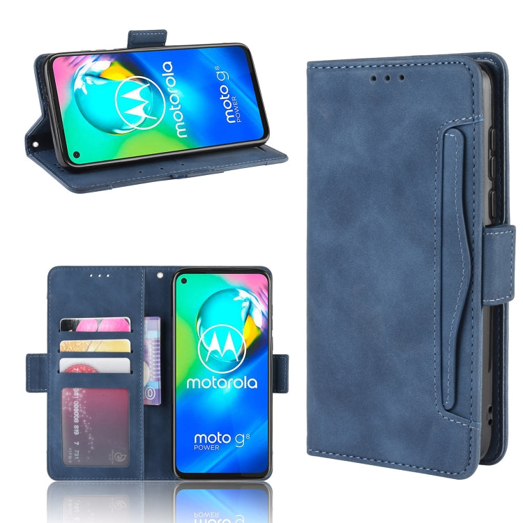 For Motorola Moto G8 Power Wallet Style Skin Feel Calf Pattern Leather Case ï¼Œwith Separate Card Slot