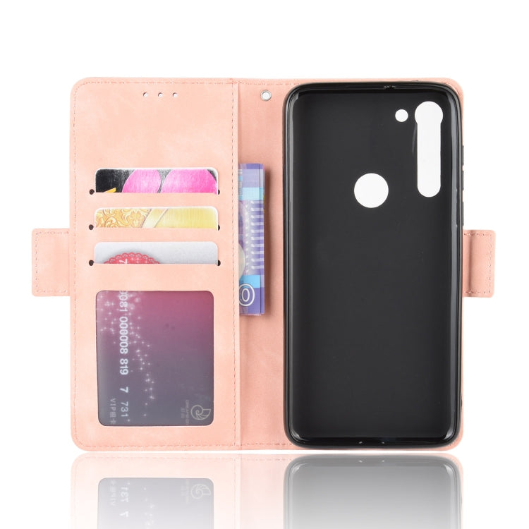 For Motorola Moto G8 Power Wallet Style Skin Feel Calf Pattern Leather Case ï¼Œwith Separate Card Slot