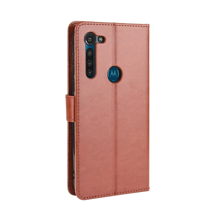 For Motorola Moto G8 Power Retro Crazy Horse Texture Horizontal Flip Leather Case , with Holder & Card Slots & Photo Frame