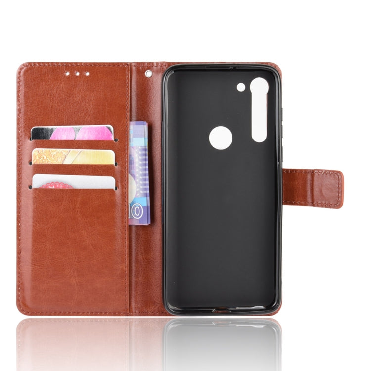 For Motorola Moto G8 Power Retro Crazy Horse Texture Horizontal Flip Leather Case , with Holder & Card Slots & Photo Frame