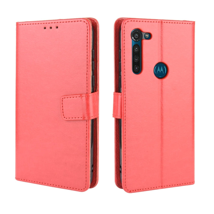 For Motorola Moto G8 Power Retro Crazy Horse Texture Horizontal Flip Leather Case , with Holder & Card Slots & Photo Frame