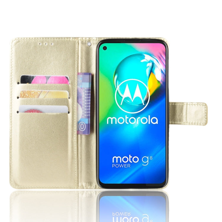 For Motorola Moto G8 Power Retro Crazy Horse Texture Horizontal Flip Leather Case , with Holder & Card Slots & Photo Frame