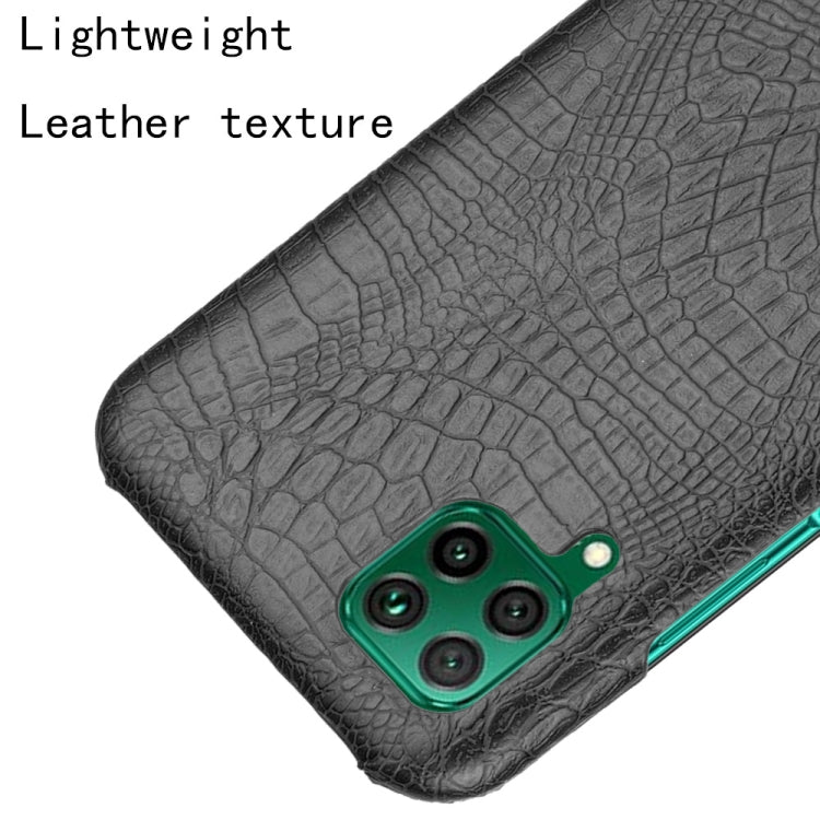 For Huawei P40 lite/Nova7i/Nova6 SE Shockproof Crocodile Texture PC + PU Case