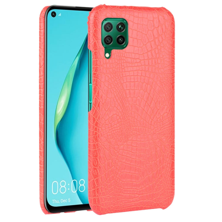 For Huawei P40 lite/Nova7i/Nova6 SE Shockproof Crocodile Texture PC + PU Case