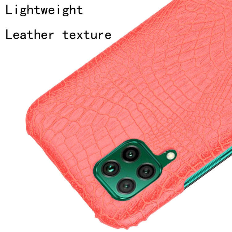 For Huawei P40 lite/Nova7i/Nova6 SE Shockproof Crocodile Texture PC + PU Case