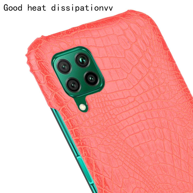 For Huawei P40 lite/Nova7i/Nova6 SE Shockproof Crocodile Texture PC + PU Case