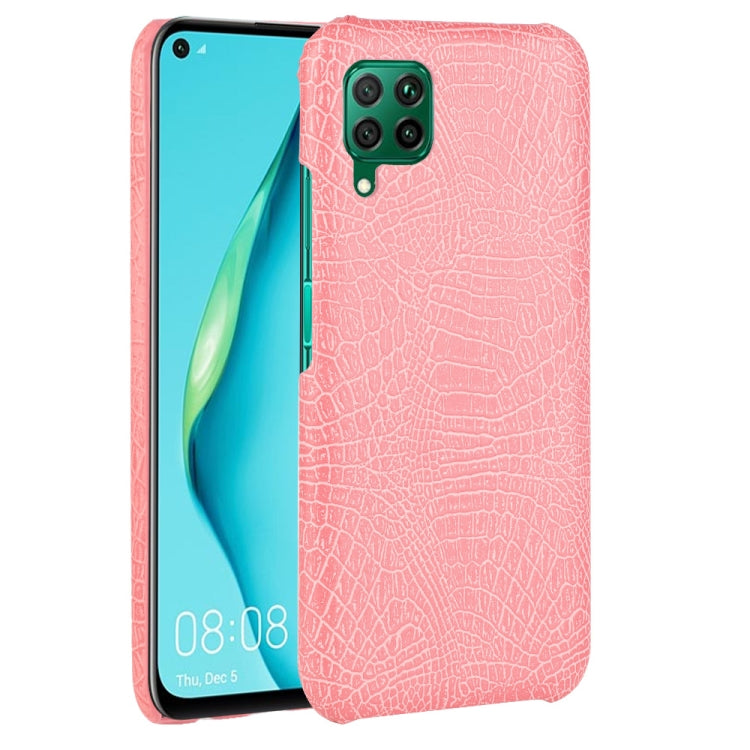 For Huawei P40 lite/Nova7i/Nova6 SE Shockproof Crocodile Texture PC + PU Case