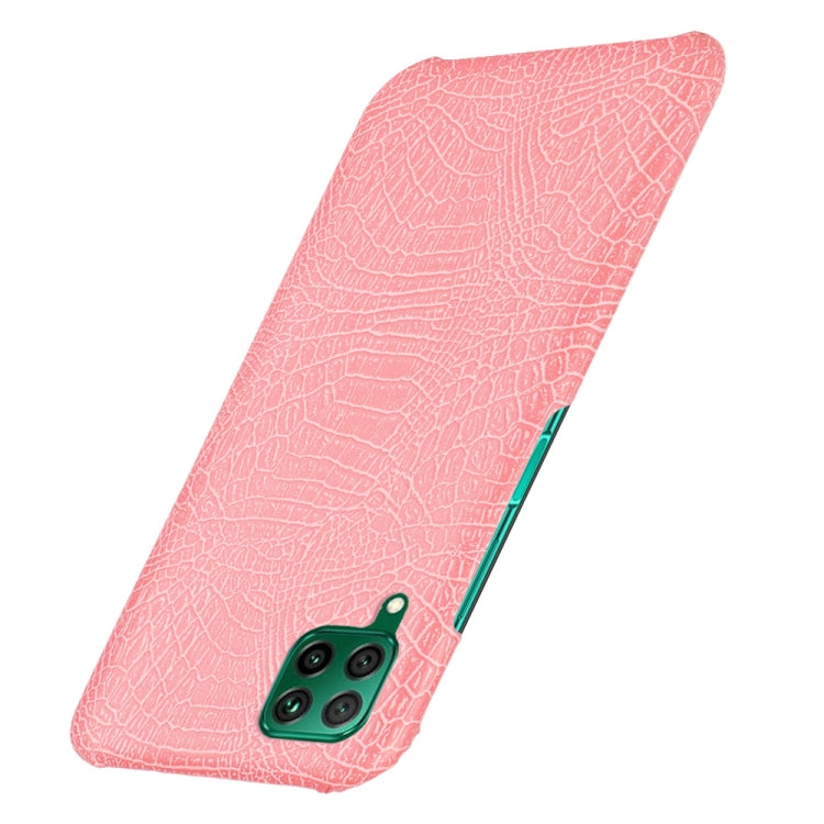 For Huawei P40 lite/Nova7i/Nova6 SE Shockproof Crocodile Texture PC + PU Case