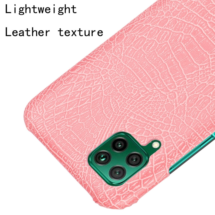 For Huawei P40 lite/Nova7i/Nova6 SE Shockproof Crocodile Texture PC + PU Case