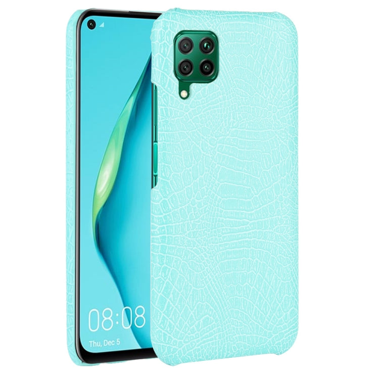 For Huawei P40 lite/Nova7i/Nova6 SE Shockproof Crocodile Texture PC + PU Case