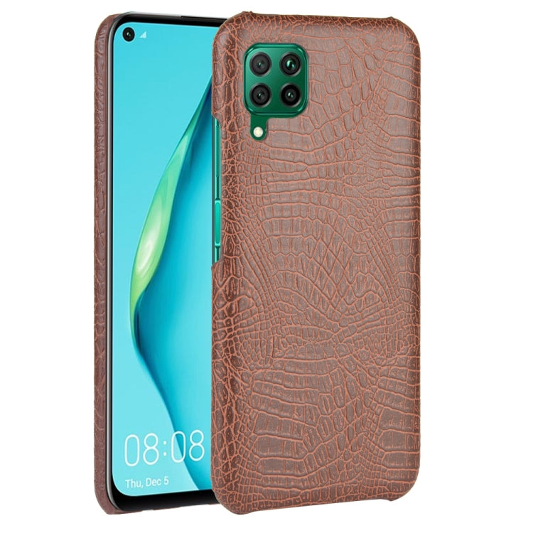 For Huawei P40 lite/Nova7i/Nova6 SE Shockproof Crocodile Texture PC + PU Case