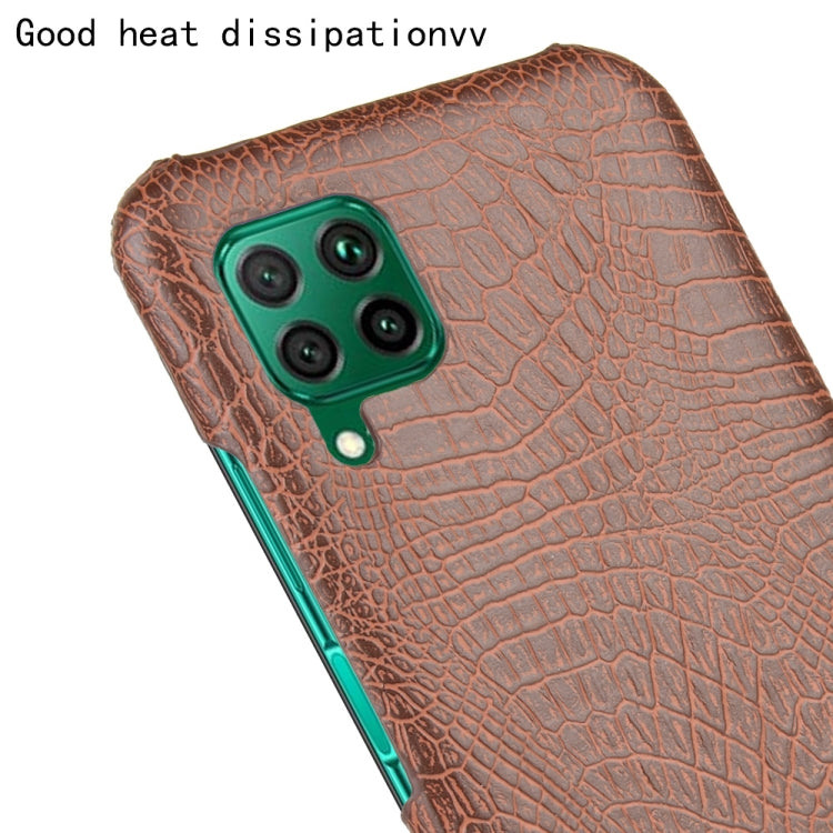For Huawei P40 lite/Nova7i/Nova6 SE Shockproof Crocodile Texture PC + PU Case