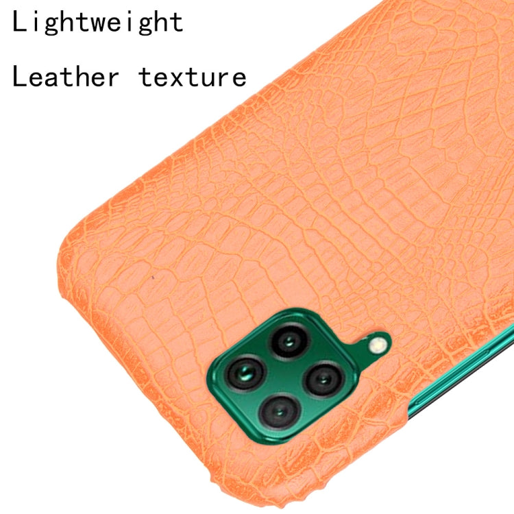 For Huawei P40 lite/Nova7i/Nova6 SE Shockproof Crocodile Texture PC + PU Case