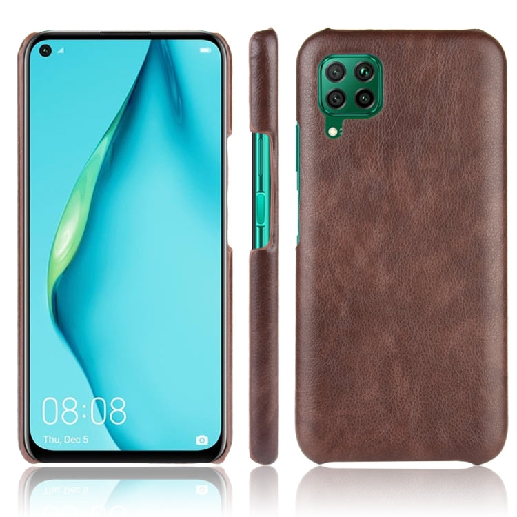 For Huawei P40 lite/Nova7i/Nova6 SE Shockproof Litchi Texture PC + PU Case