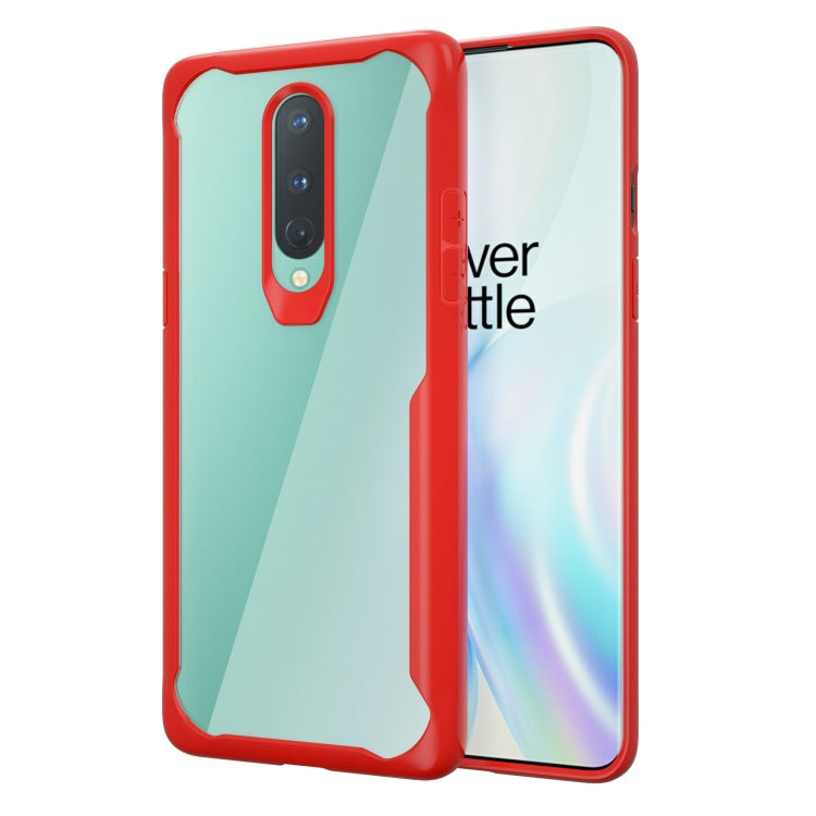 For OnePlus 8  Transparent PC + TPU Full Coverage Shockproof Protective Case