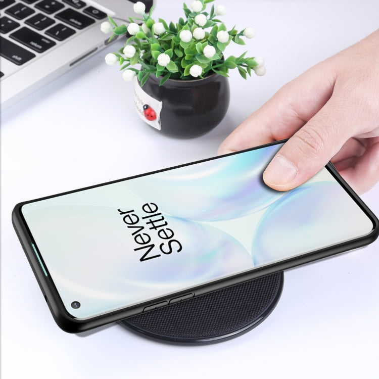 For OnePlus 8  Transparent PC + TPU Full Coverage Shockproof Protective Case