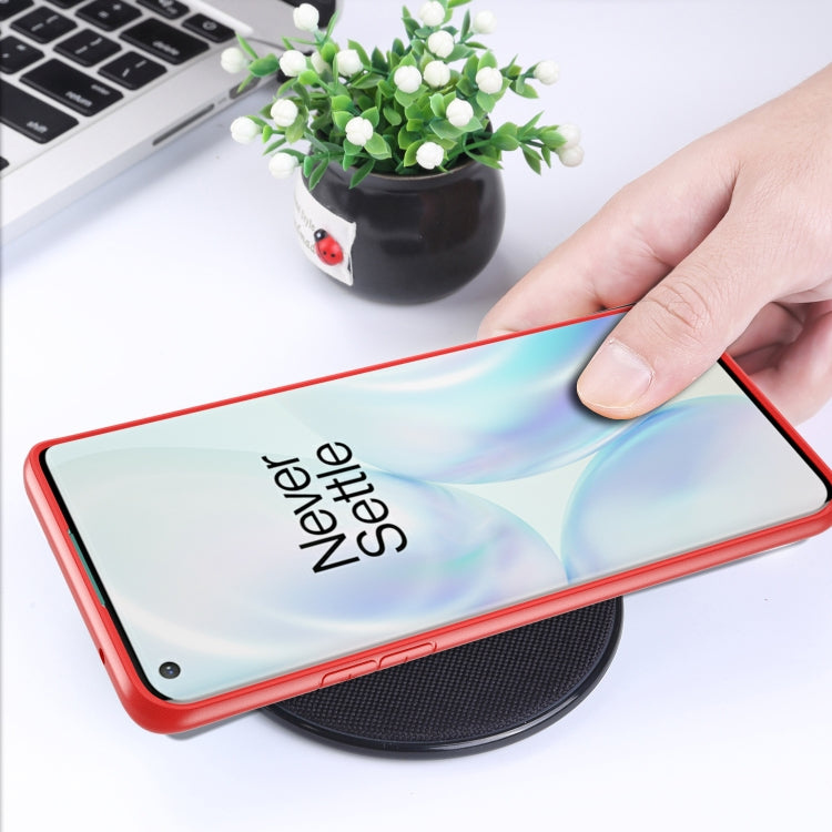 For OnePlus 8  Transparent PC + TPU Full Coverage Shockproof Protective Case