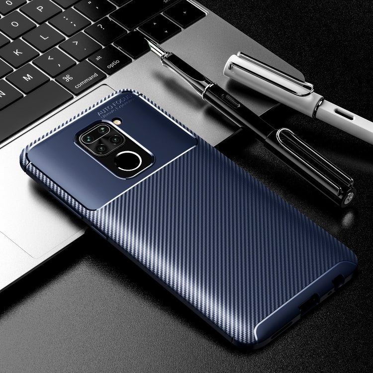 For Xiaomi Redmi Note9  Carbon Fiber Texture Shockproof TPU Case