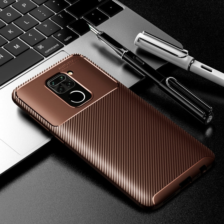 For Xiaomi Redmi Note9  Carbon Fiber Texture Shockproof TPU Case