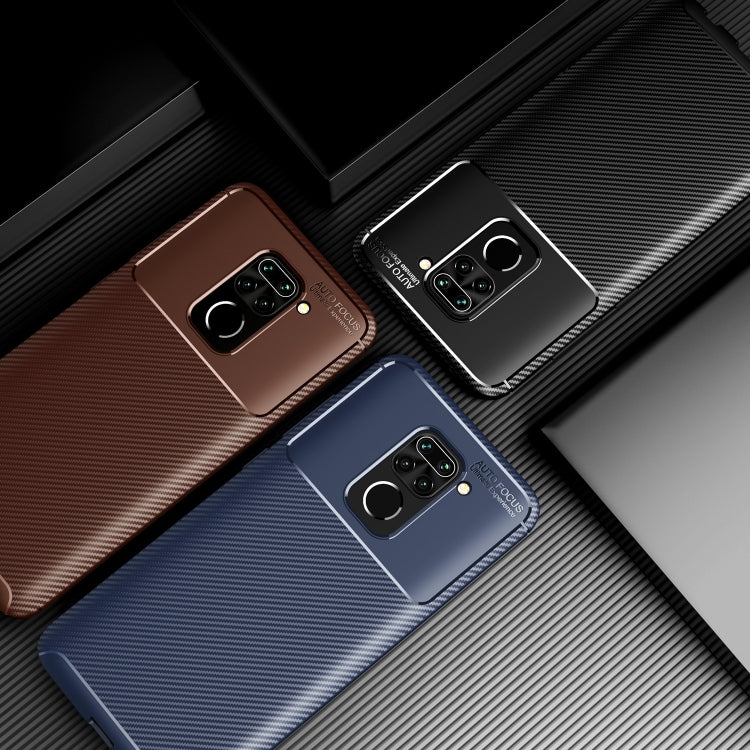 For Xiaomi Redmi Note9  Carbon Fiber Texture Shockproof TPU Case