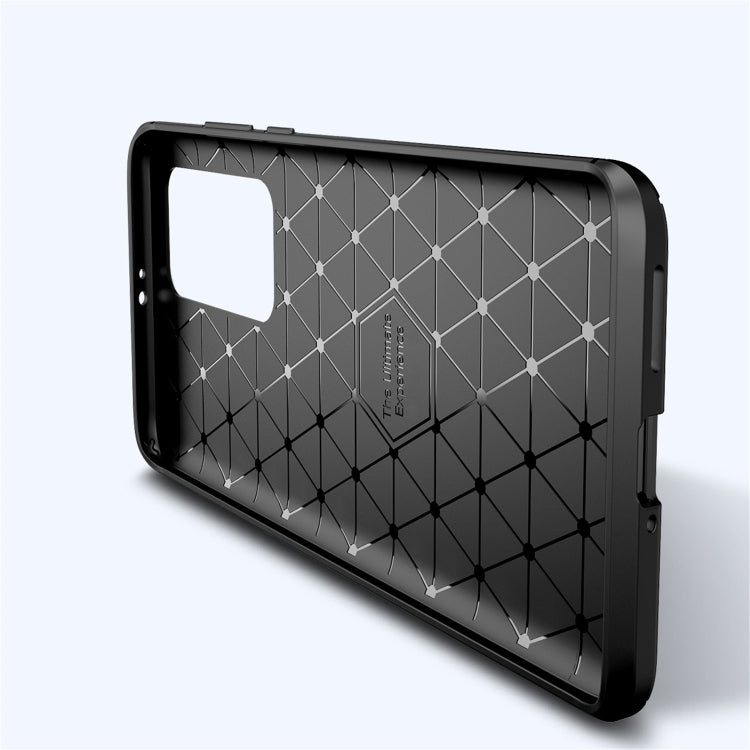 For Huawei P40 Pro+ Carbon Fiber Texture Shockproof TPU Case(Black)