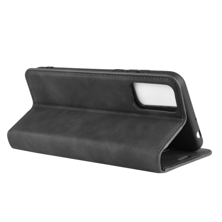 For Huawei Honor Play 4T Pro Retro-skin Business Magnetic Suction Leather Case with Holder & Card Slots & Wallet