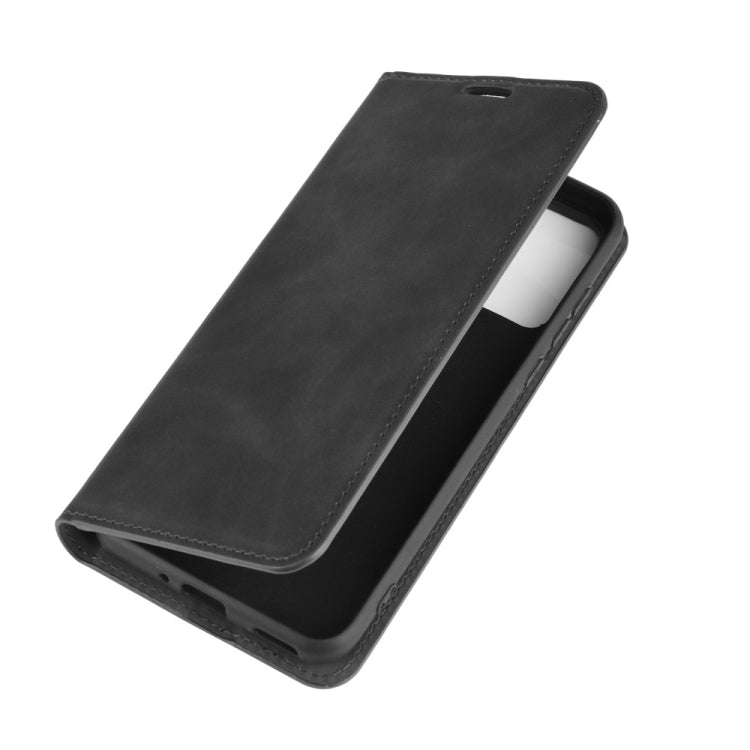 For Huawei Honor Play 4T Pro Retro-skin Business Magnetic Suction Leather Case with Holder & Card Slots & Wallet