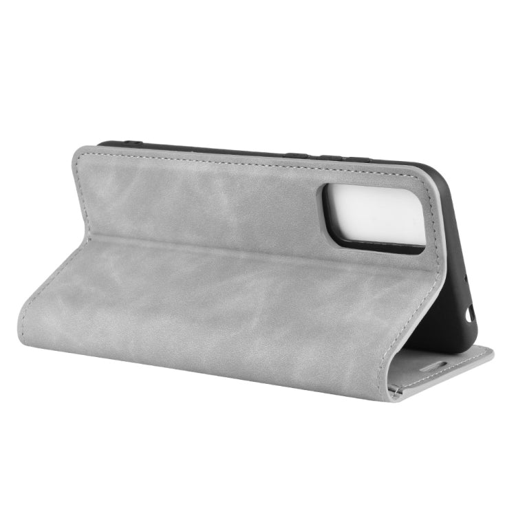 For Huawei Honor Play 4T Pro Retro-skin Business Magnetic Suction Leather Case with Holder & Card Slots & Wallet