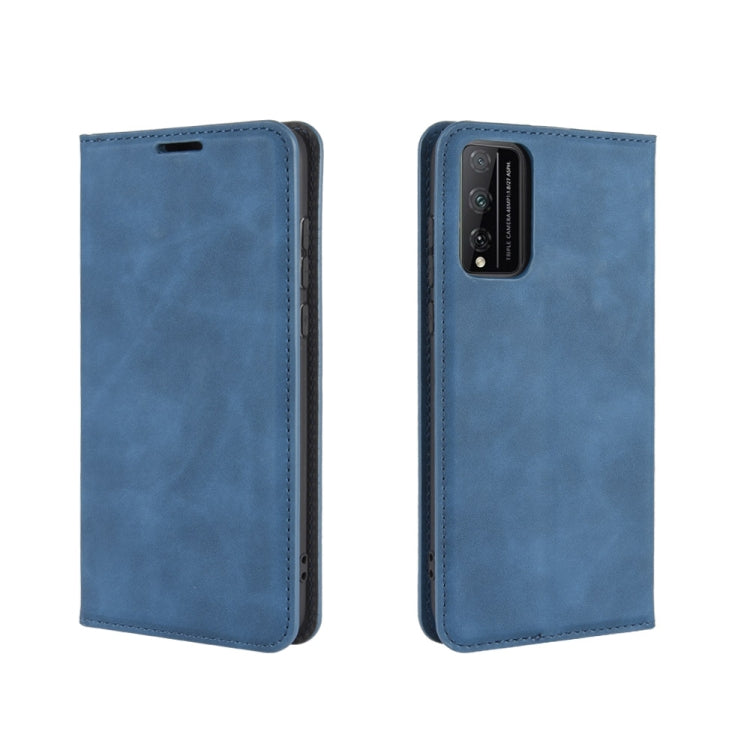 For Huawei Honor Play 4T Pro Retro-skin Business Magnetic Suction Leather Case with Holder & Card Slots & Wallet