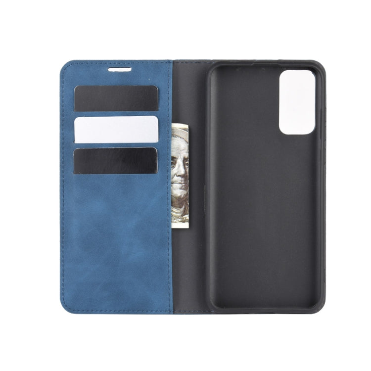 For Huawei Honor Play 4T Pro Retro-skin Business Magnetic Suction Leather Case with Holder & Card Slots & Wallet