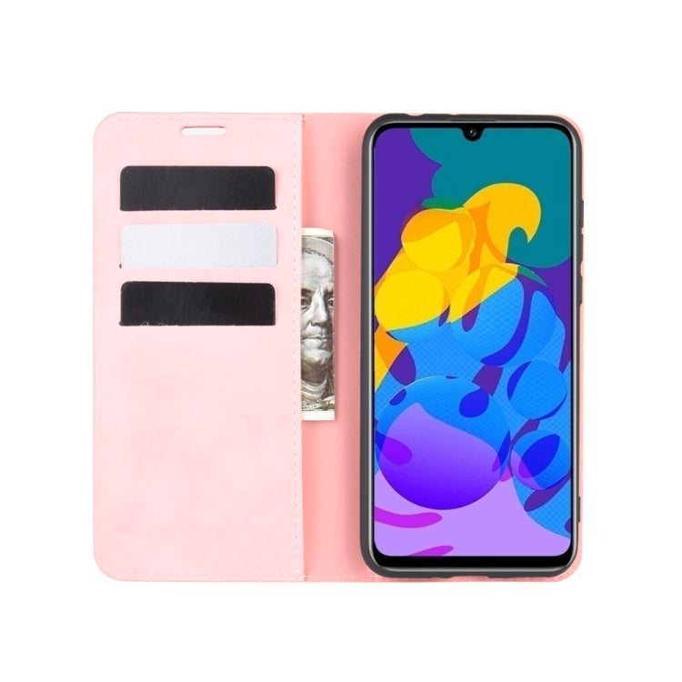 For Huawei Honor Play 4T Pro Retro-skin Business Magnetic Suction Leather Case with Holder & Card Slots & Wallet