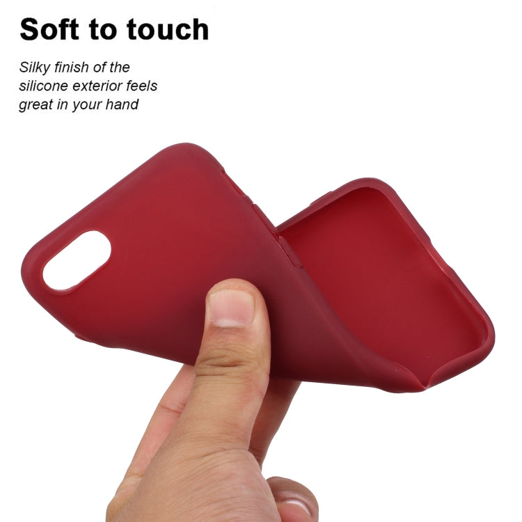 For iPhone SE 2022 / SE 2020 Solid Color Frosted TPU Phone Case