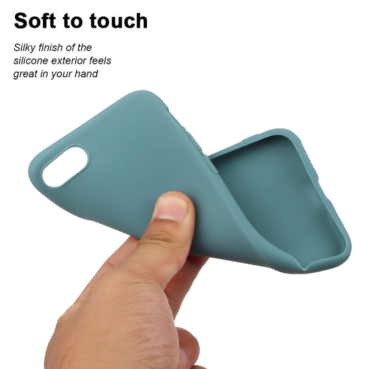 For iPhone SE 2022 / SE 2020 Solid Color Frosted TPU Phone Case