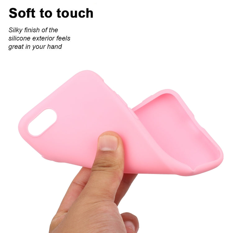 For iPhone SE 2022 / SE 2020 Solid Color Frosted TPU Phone Case