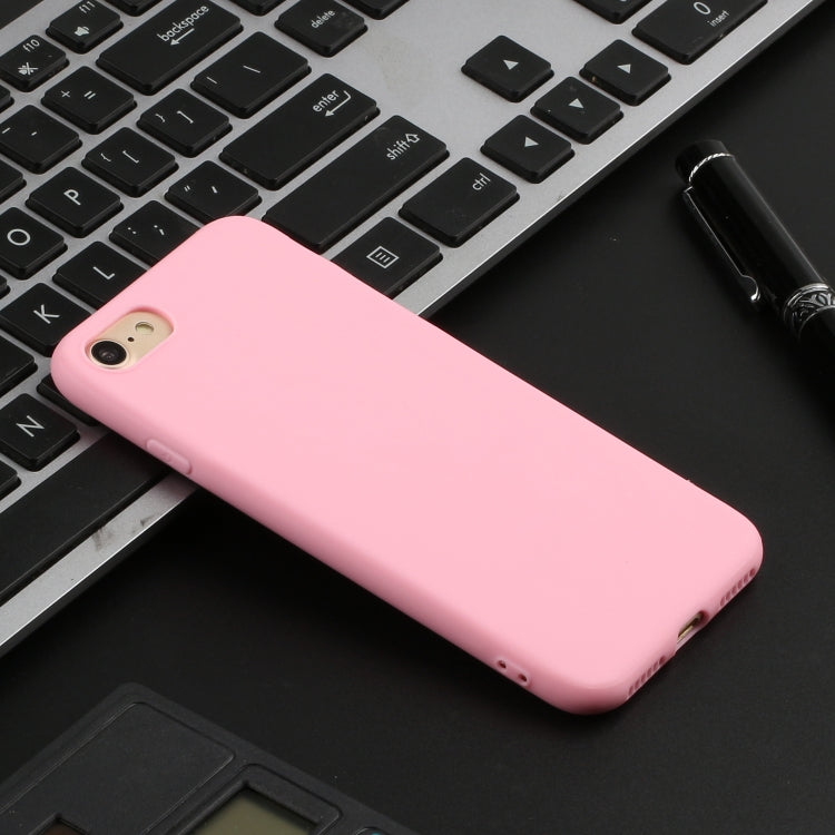 For iPhone SE 2022 / SE 2020 Solid Color Frosted TPU Phone Case