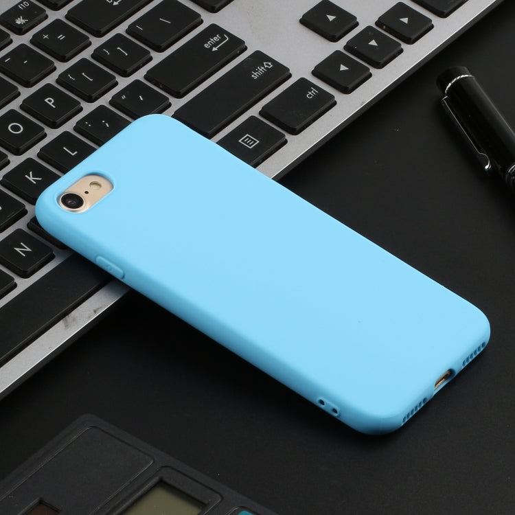 For iPhone SE 2022 / SE 2020 Solid Color Frosted TPU Phone Case