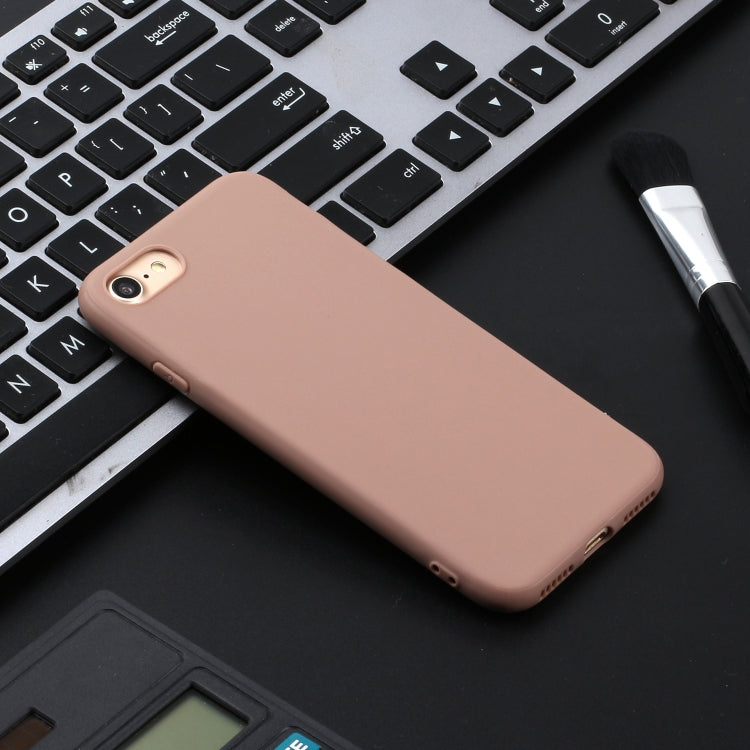 For iPhone SE 2022 / SE 2020 Solid Color Frosted TPU Phone Case