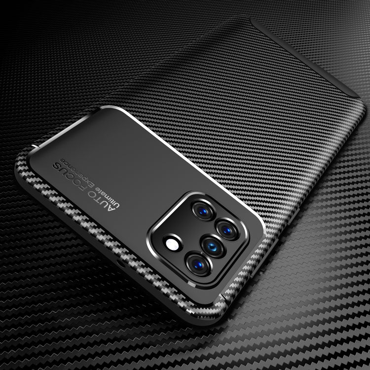 For Galaxy A31  Carbon Fiber Texture Shockproof TPU Case