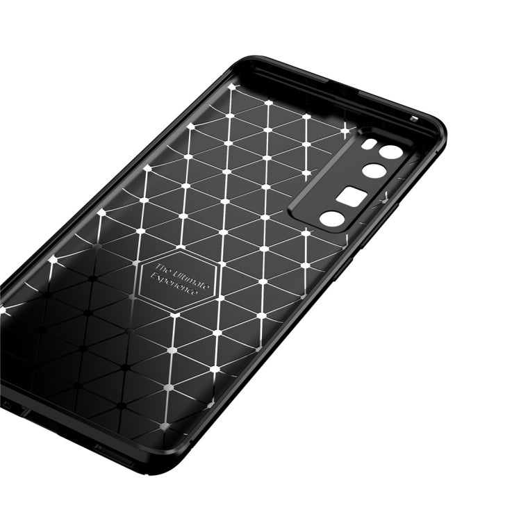 For Huawei Nova 7 Pro Carbon Fiber Texture Shockproof TPU Case