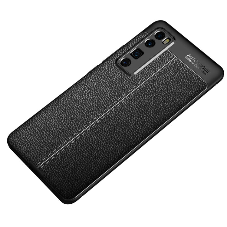 For Huawei Nova 7 Pro Litchi Texture TPU Shockproof Case