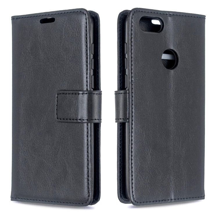 For Moto E6 Play Crazy Horse Texture Horizontal Flip Leather Case with Holder & Card Slots & Wallet & Photo Frame