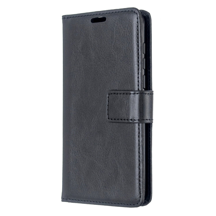 For Moto E6 Play Crazy Horse Texture Horizontal Flip Leather Case with Holder & Card Slots & Wallet & Photo Frame