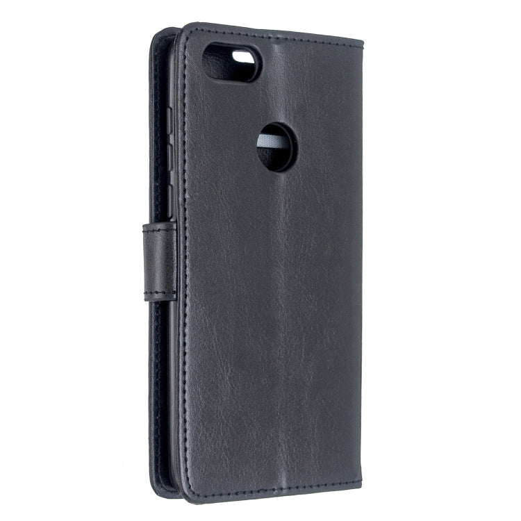 For Moto E6 Play Crazy Horse Texture Horizontal Flip Leather Case with Holder & Card Slots & Wallet & Photo Frame