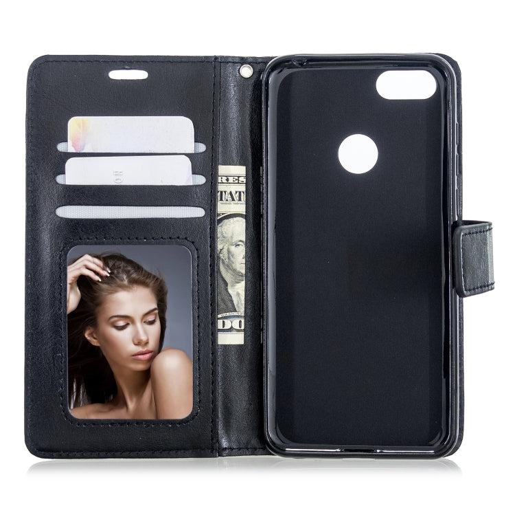For Moto E6 Play Crazy Horse Texture Horizontal Flip Leather Case with Holder & Card Slots & Wallet & Photo Frame