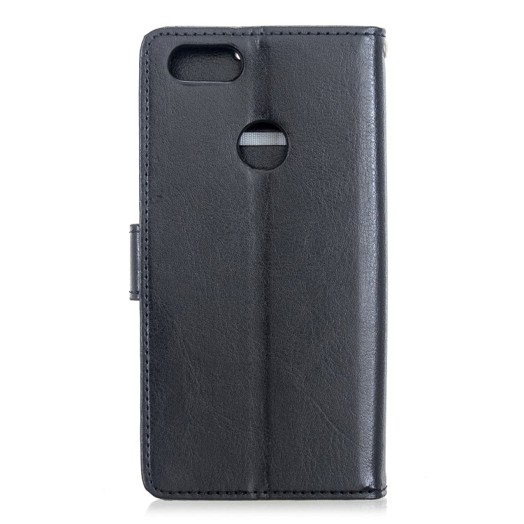 For Moto E6 Play Crazy Horse Texture Horizontal Flip Leather Case with Holder & Card Slots & Wallet & Photo Frame