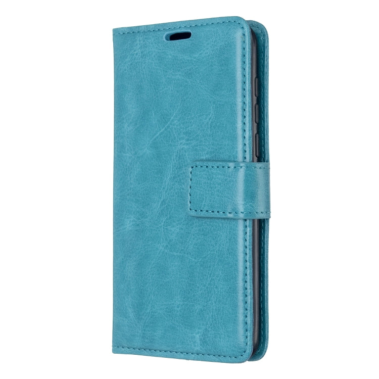 For Moto E6 Play Crazy Horse Texture Horizontal Flip Leather Case with Holder & Card Slots & Wallet & Photo Frame