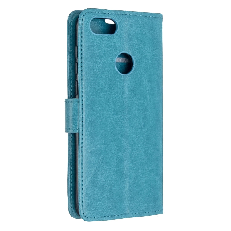 For Moto E6 Play Crazy Horse Texture Horizontal Flip Leather Case with Holder & Card Slots & Wallet & Photo Frame