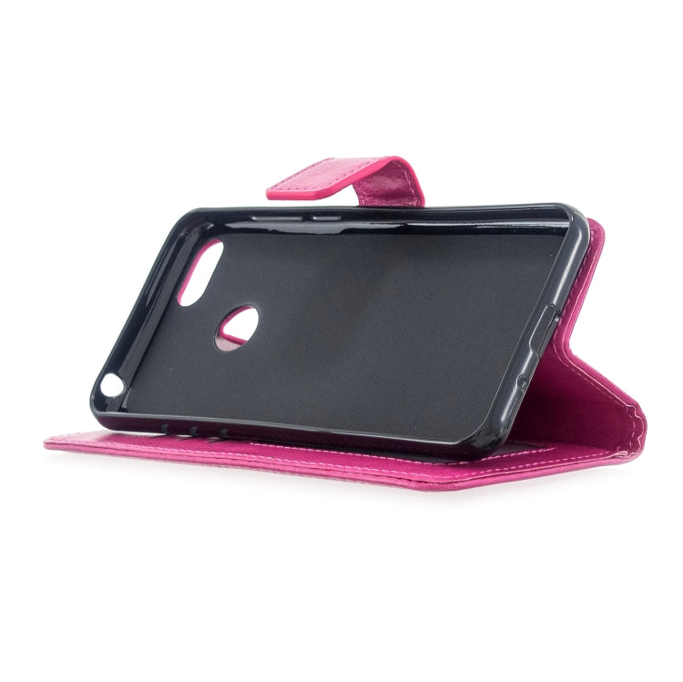 For Moto E6 Play Crazy Horse Texture Horizontal Flip Leather Case with Holder & Card Slots & Wallet & Photo Frame