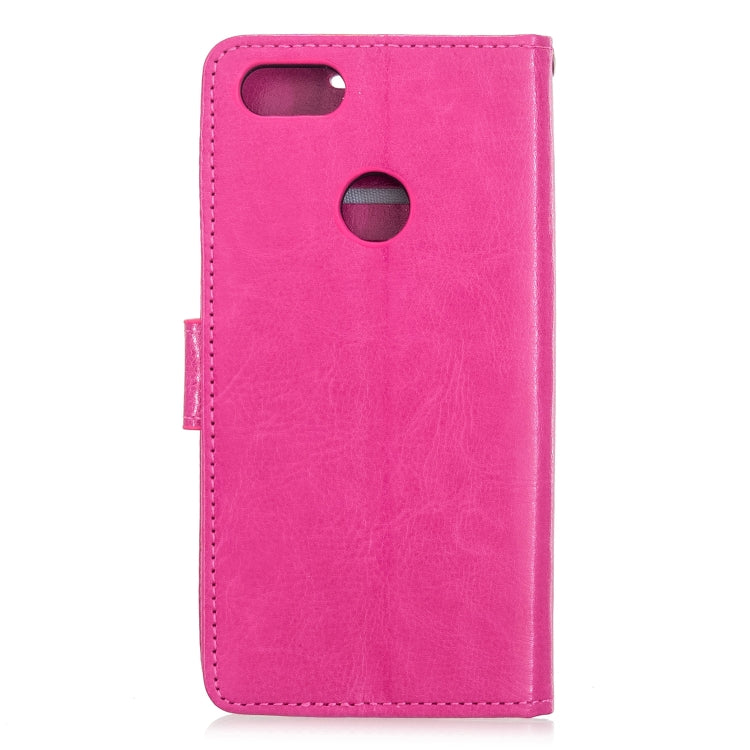 For Moto E6 Play Crazy Horse Texture Horizontal Flip Leather Case with Holder & Card Slots & Wallet & Photo Frame