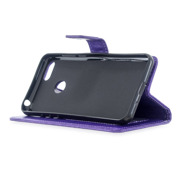 For Moto E6 Play Crazy Horse Texture Horizontal Flip Leather Case with Holder & Card Slots & Wallet & Photo Frame